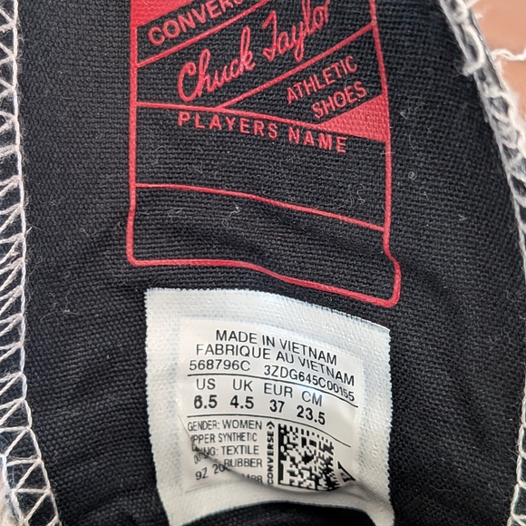 Converse Metallic Silver High-Tops - Picture 4 of 9